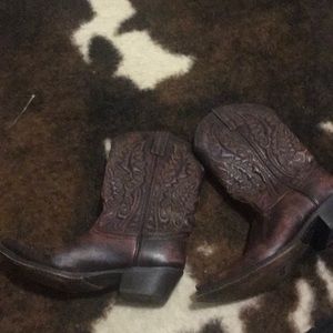 Red and Black Laredo boots